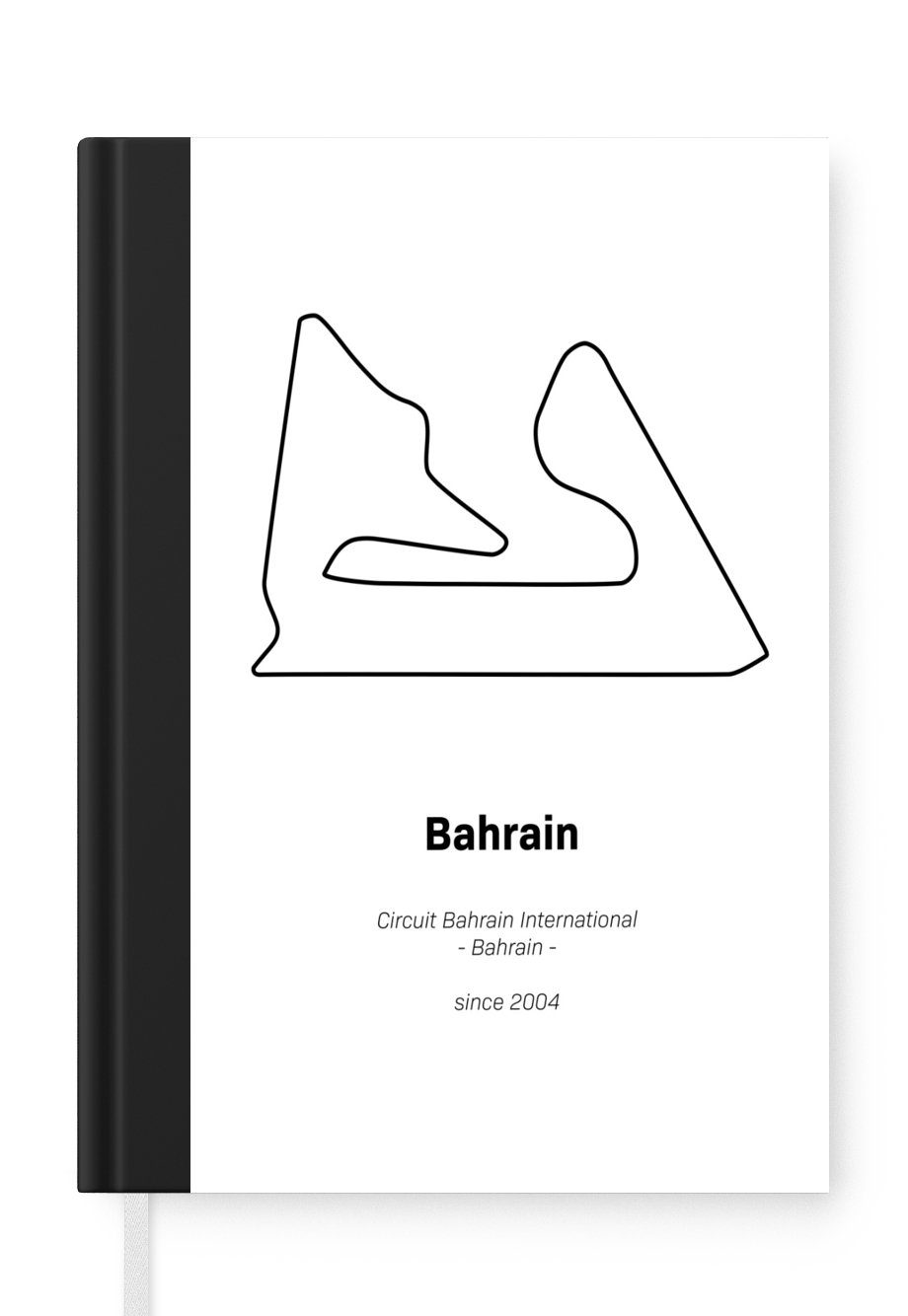 MuchoWow Notizbuch Bahrain - Rennstrecke - F1, Journal, Merkzettel, Tagebuch, Notizheft, A5, 98 Seiten, Haushaltsbuch