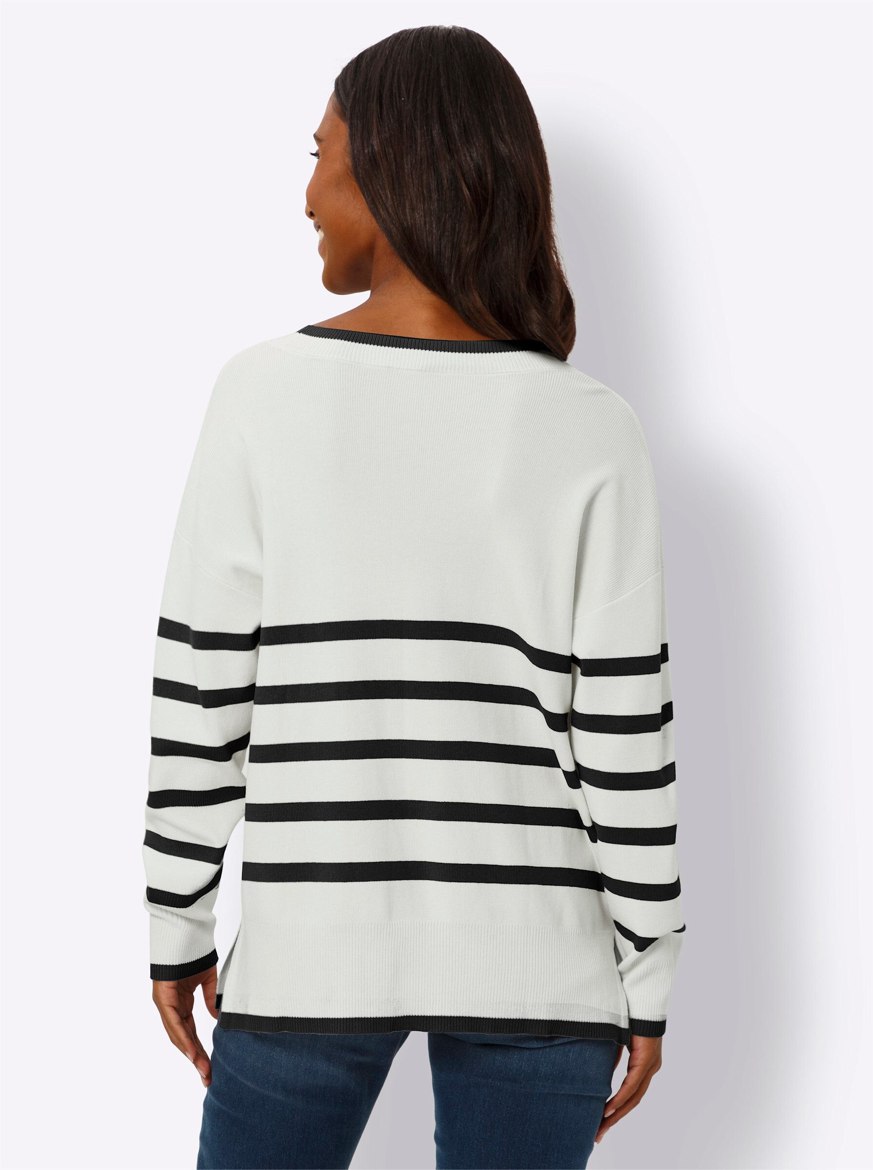 heine Strickpullover Pullover Langarm Feinstrick .