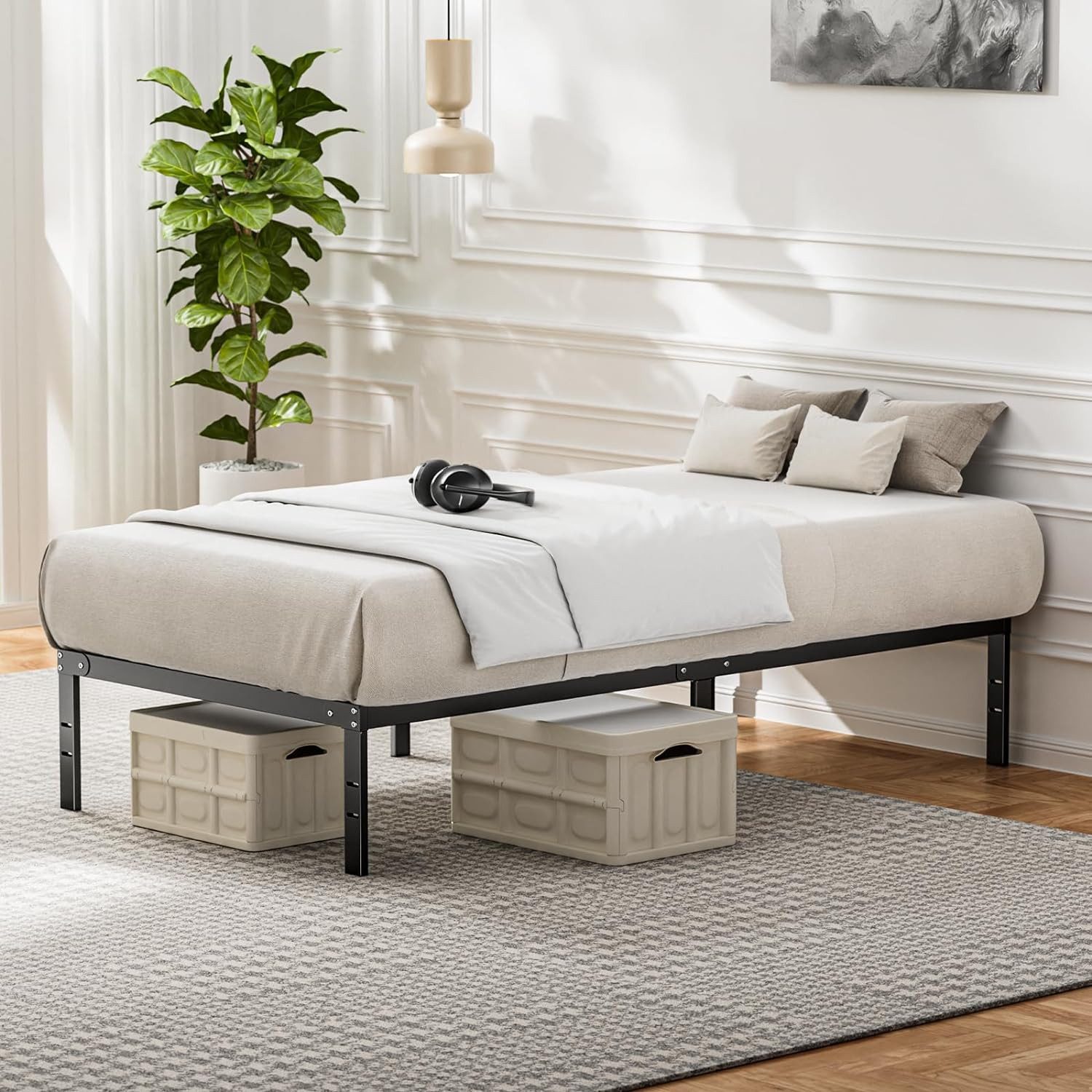 DUMOS Bettgestell Bettrahmen Metallbett (90x200cm 140x200cm günstig online kaufen