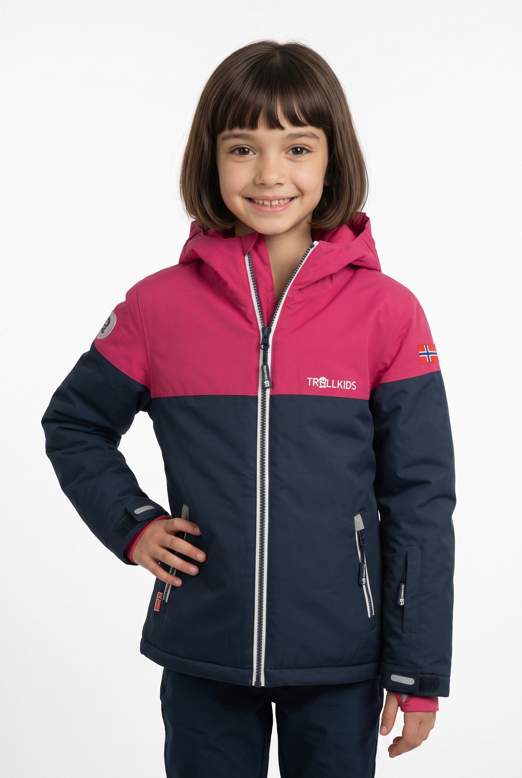 TROLLKIDS Winterjacke GIRLS HALLINGDAL JACKET sportlich, aus Polyester, atmungsaktiv, wasserdicht, winddicht – Bild 3 von 3