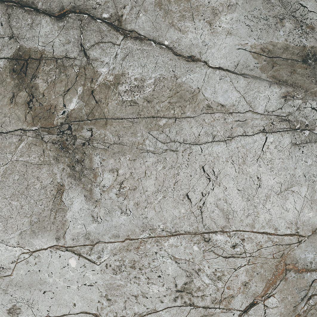 Wandfliese 1 Paket (1,44 m) Плитка STORM STONE LIGHT GREY (60 × 60 cm), poliert, grau, Wandgestaltung Badezimmer Duschwand Wand Innen Im Haus Steinoptik