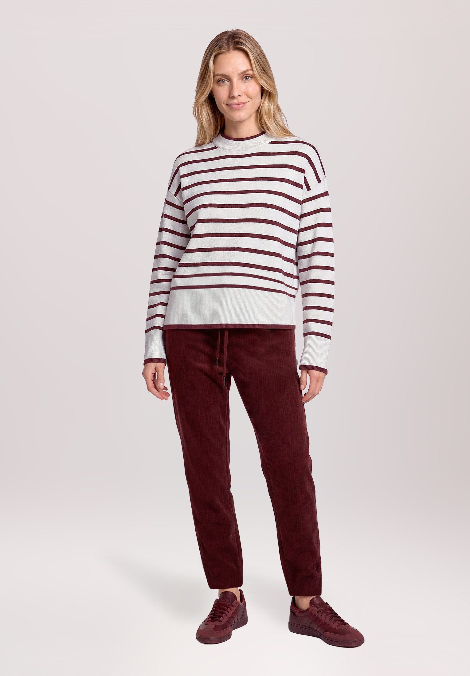 Betty&Co Strickpullover Damen mit Streifen (1-tlg)