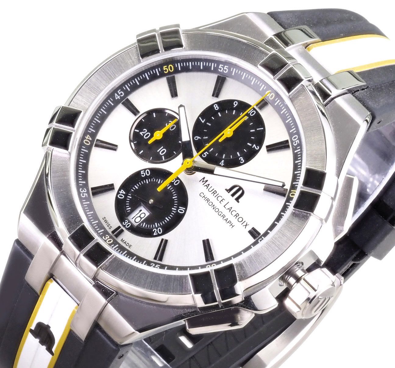 MAURICE LACROIX Chronograph Herren Uhr Aikon AI1018-TT030-130-K 43 mm Ø