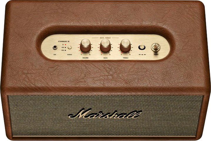 Marshall Stanmore III W) Bluetooth-Lautsprecher braun 80 (Bluetooth