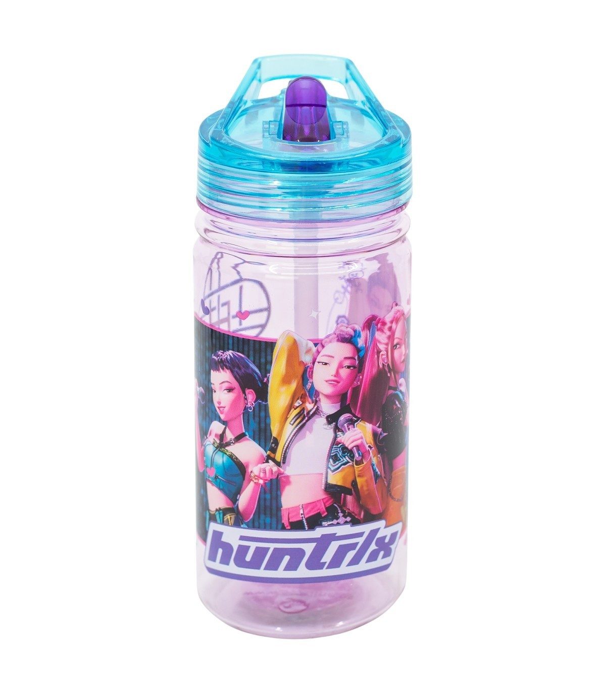 K-Pop Demon Hunters Trinkflasche - 475 ml Kinder Flasche mit Klappverschluss