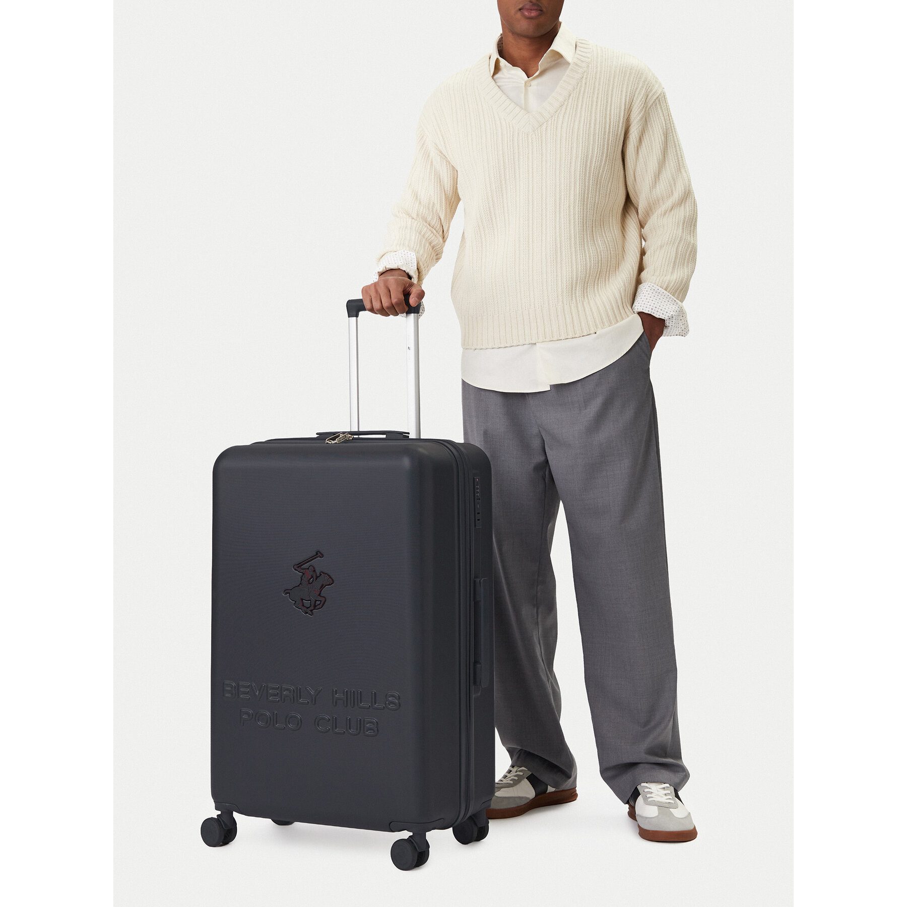 BEVERLY HILLS POLO CLUB Hartschalen-Trolley Beverly Hills Polo Club Unisex Großer Koffer 5907964336877 Marine