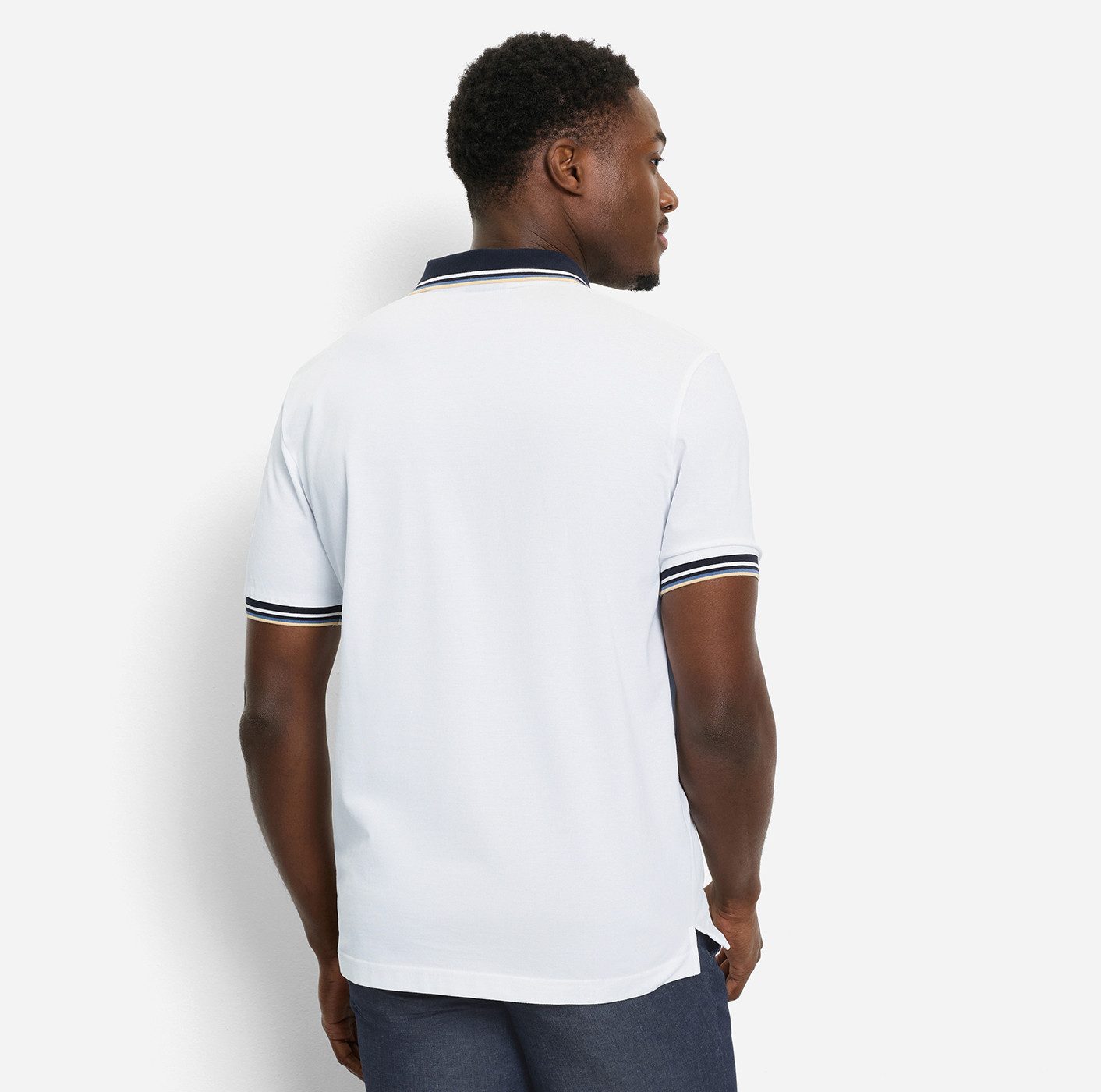OLYMP Poloshirt Casual farbliche Kontrast-Details – Bild 2 von 5