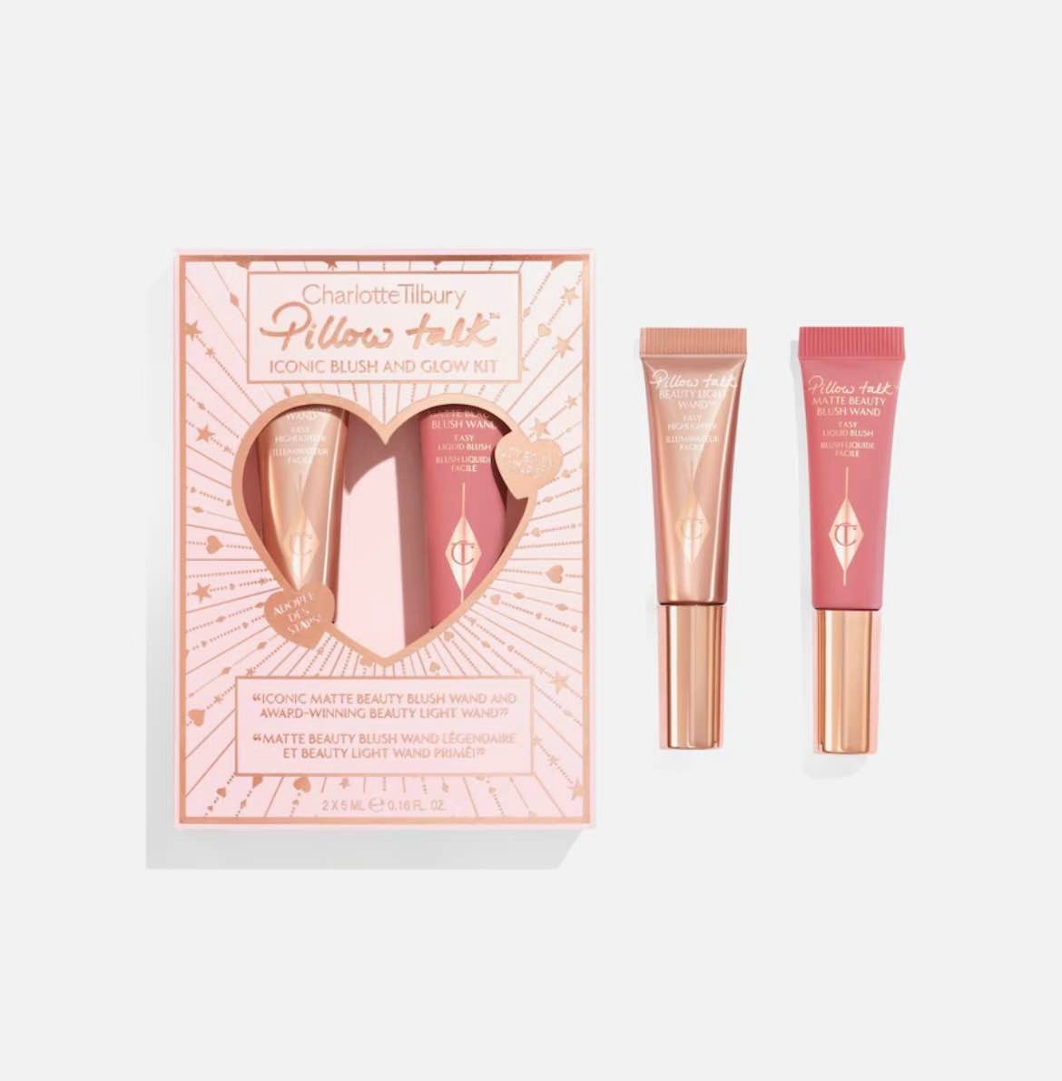 CHARLOTTE TILBURY Schmink-Set Pillow Talk Iconic Blush and Glow Kit 2-teilig, 2-tlg., 2-teilig
