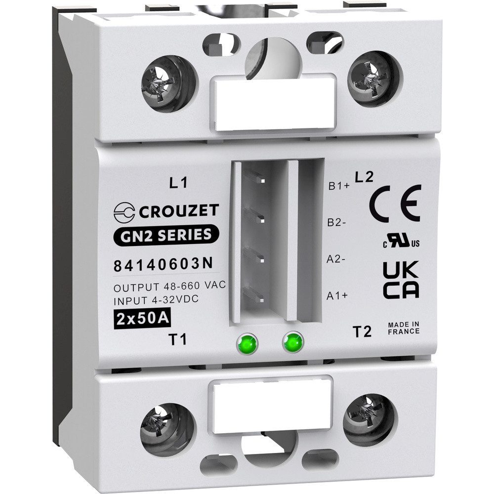 Crouzet Zeitrelais Crouzet Halbleiterrelais 84140603N 50 A Schaltspannung (max): 660 V/A, (SSR GN2)