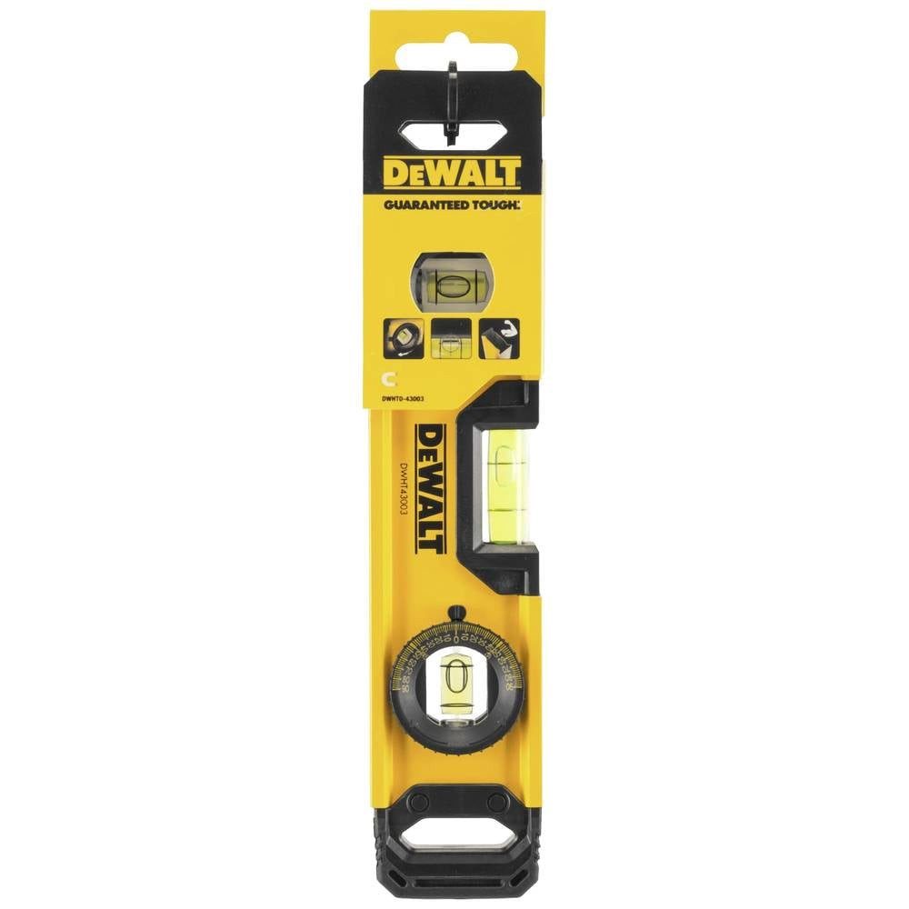 DeWalt Wasserwaage Torpedo-Hohlprofil-Wasserwaage 25cm Libelle DWHT0-43003