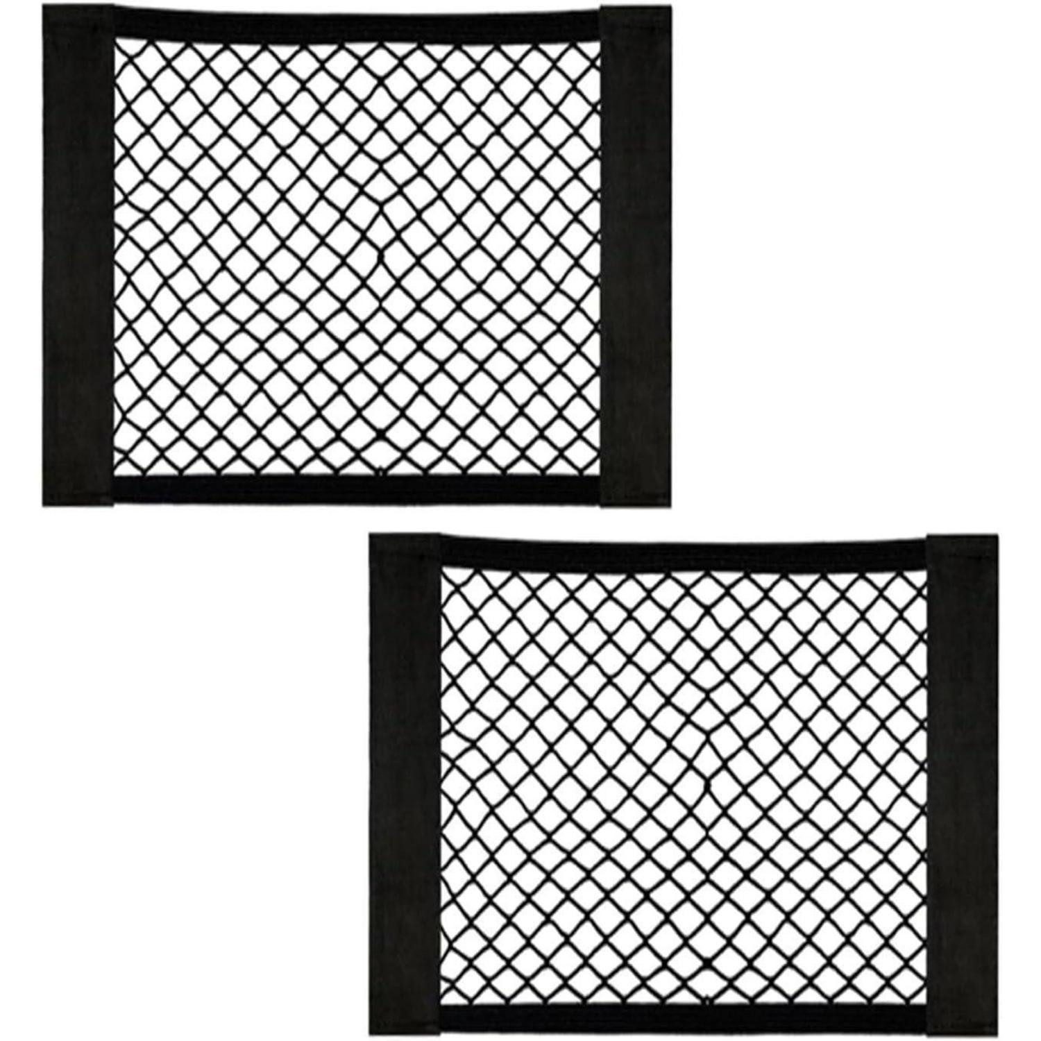 LuxusKollektion Trennnetz Kofferraumnetz Gepäcknetz Klettverschluss Auto SUV 30x25cm 2 Stück