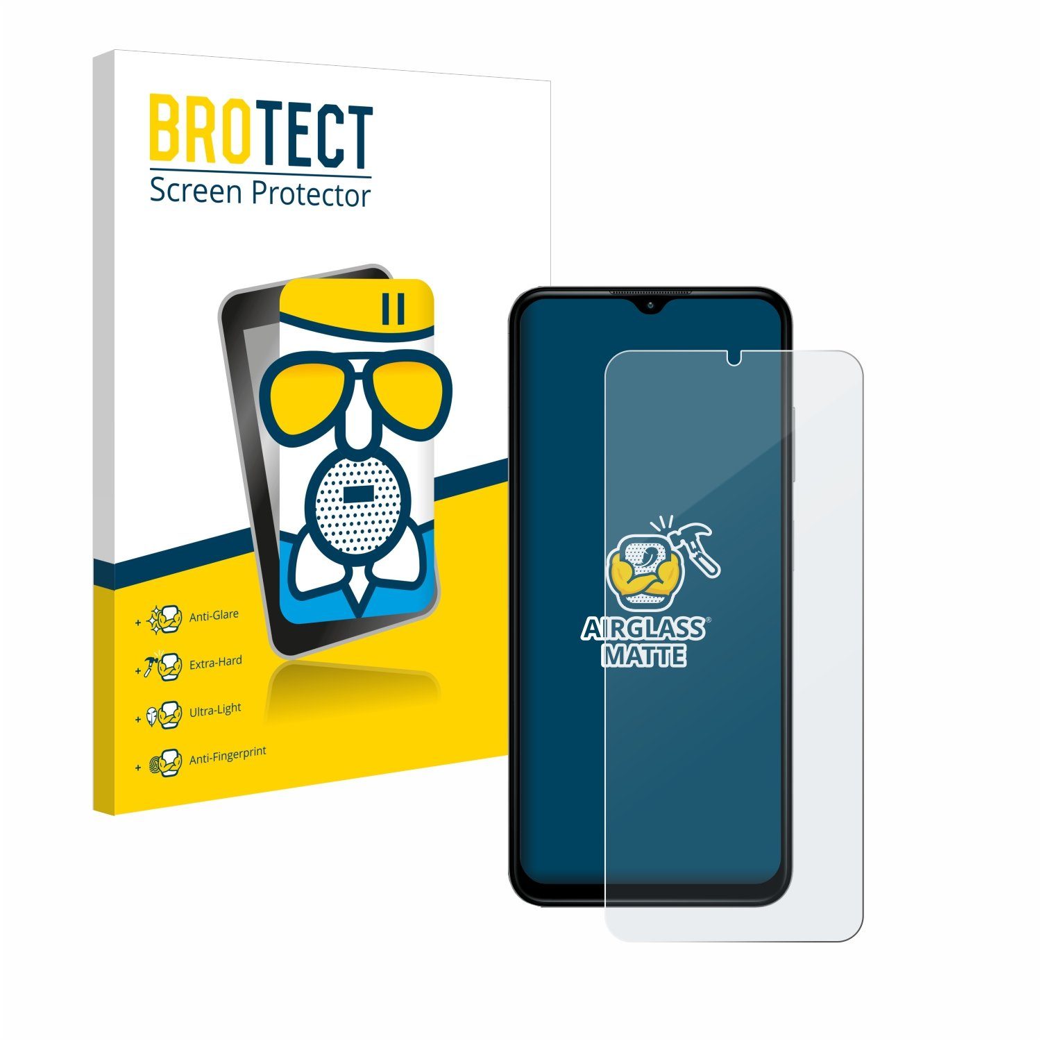 BROTECT Displayschutzglas Folie für Nokia G42 5G, Schutzfolie Glas Panzer Display Schutz matt