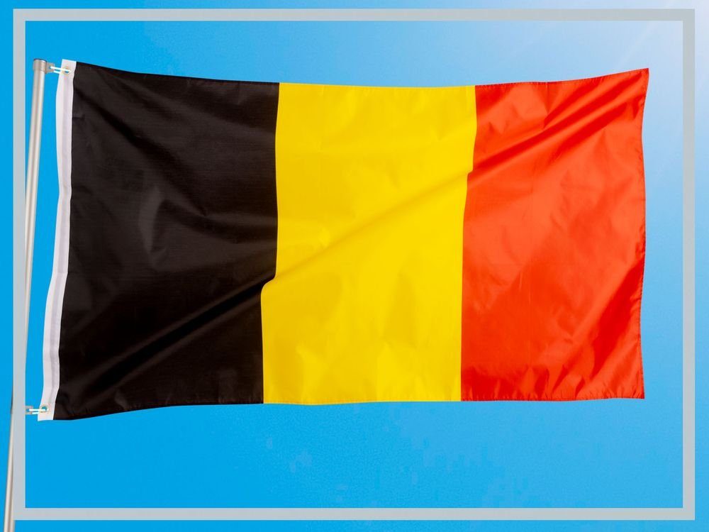 Fahne/Flagge Belgien - Limburg, 90 X 150 Cm, Polyester, Wetterfest Mit Metallösen