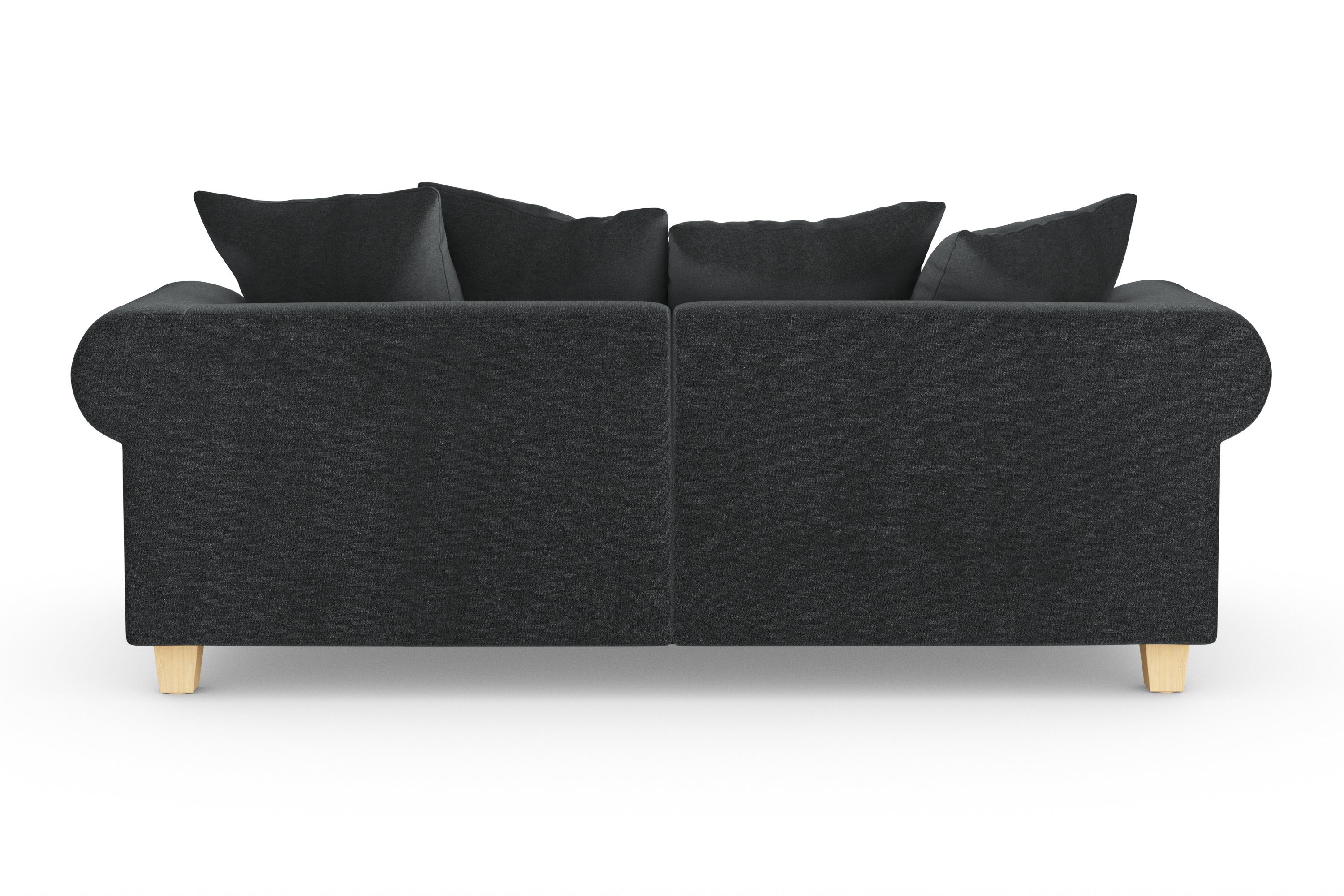 Home affaire Big-Sofa weichem und Sitzkomfort zeitlosem 2 Teile, Kissen viele kuschelige Queenie Megasofa, mit Design