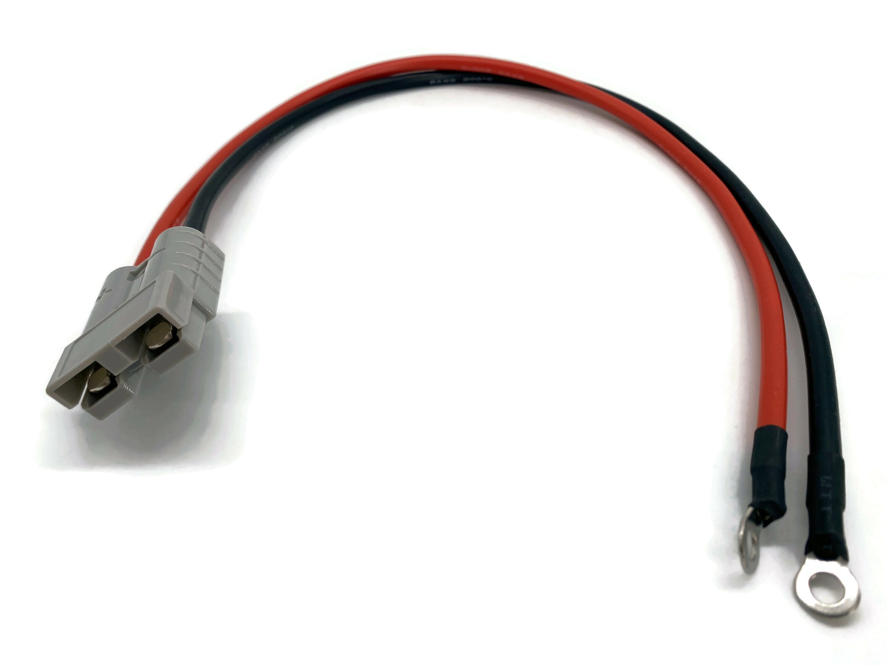 eXODA Batterie Stecker 50A 10 mm² Kabel 50 cm Rot und Schwarz M6 Batteriekabel, Kabelschuh fertig verpresst
