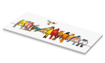 Posterlounge Acrylglasbild Wendy Russell, Große Vogelmenagerie I, Wohnzimmer Malerei