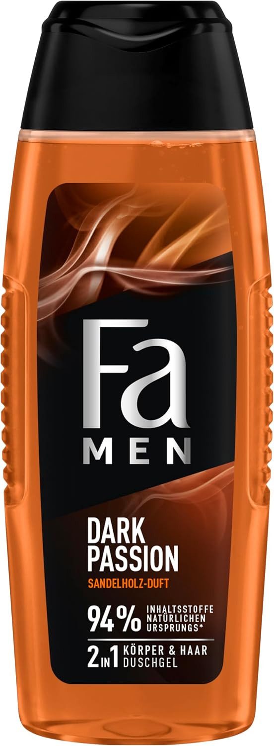FA Duschgel Duschpflege Men Dark Passion, 250 ml, milde und vegane Formel