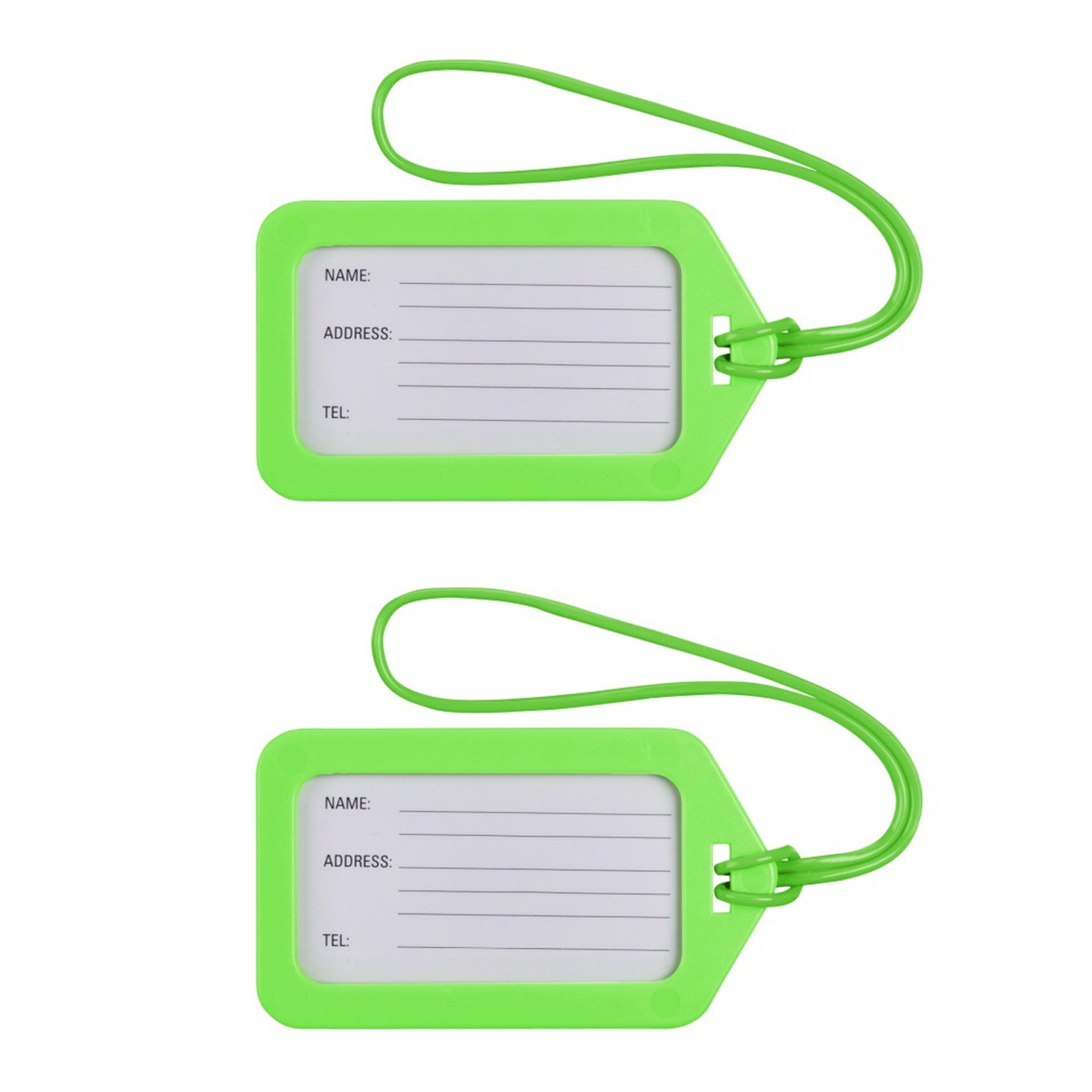 Hama Gepäckanhänger 2er-Set, 9 x 5 cm, Grün (1-St)