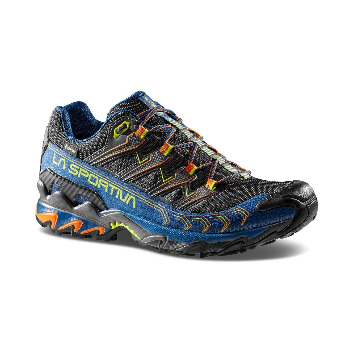 Trail-Laufschuhe Ultra Raptor II GTX (wasserdicht) sturmblau/lime Wanderschuh