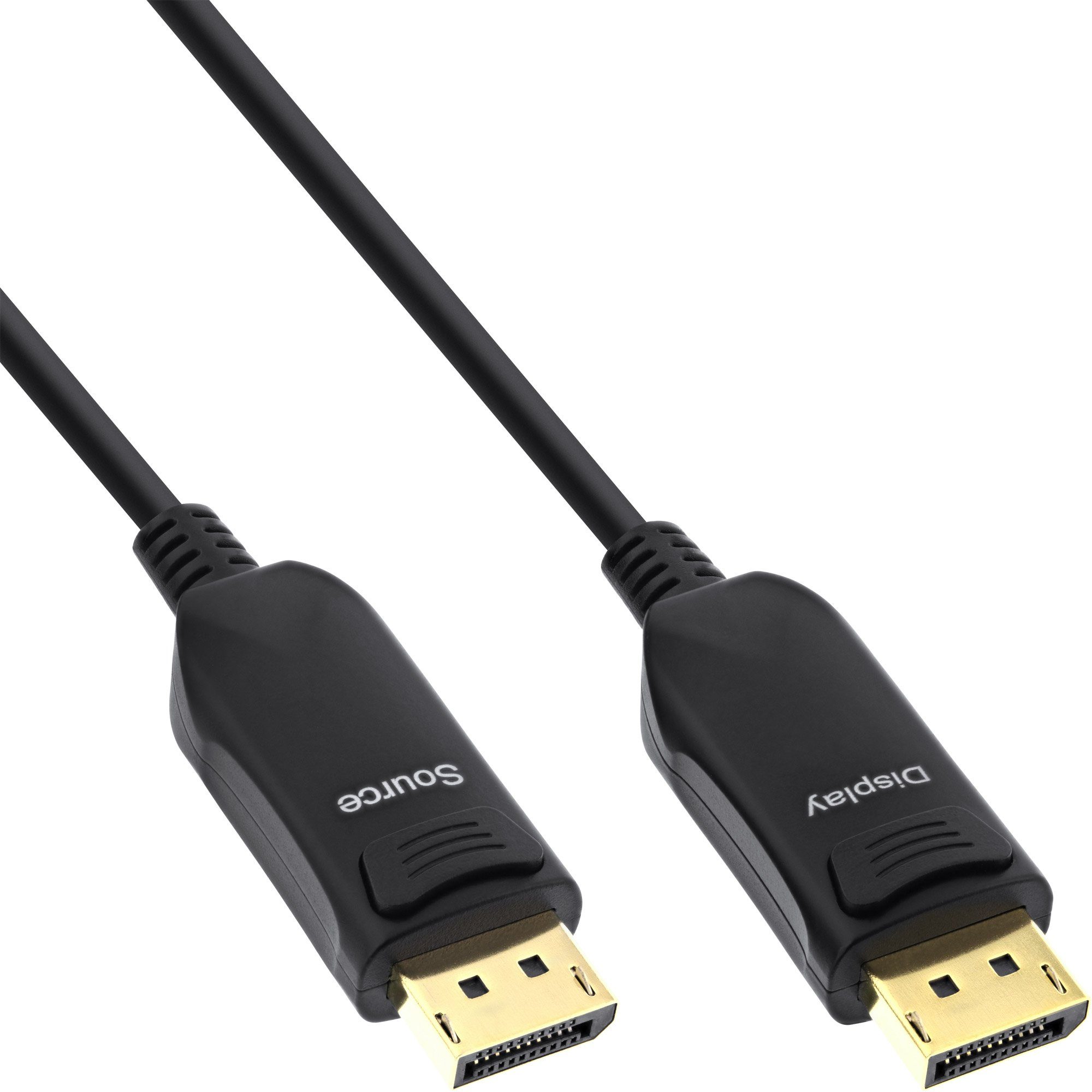 InLine® DisplayPort 1.4 AOC Kabel, 8K4K, schwarz, 20m Computer-Kabel