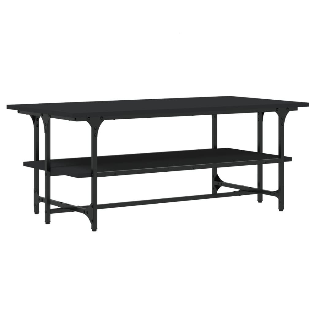 vidaXL Couchtisch Couchtisch Schwarz 100x50x40 cm Holzwerkstoff (1-St)