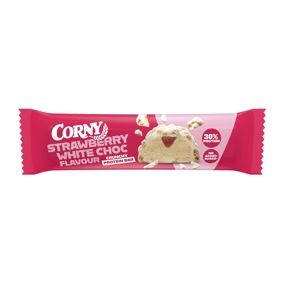 CORNY Cerealien, Schwartau Corny Protein Crunchy Strawberry White Choc Flavour 45g