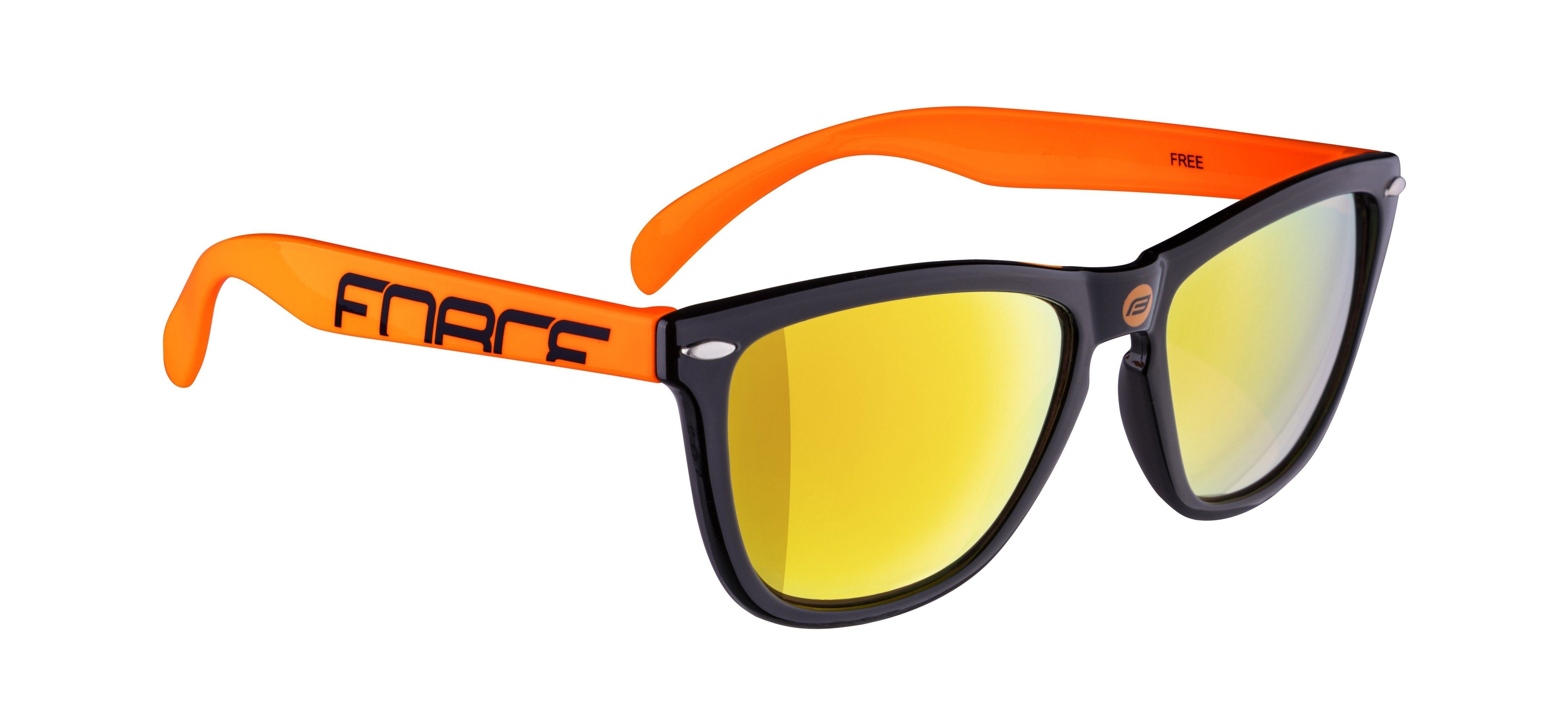 Fahrradbrille Sonnenbrille FREE FORCE FORCE schwarz-orange