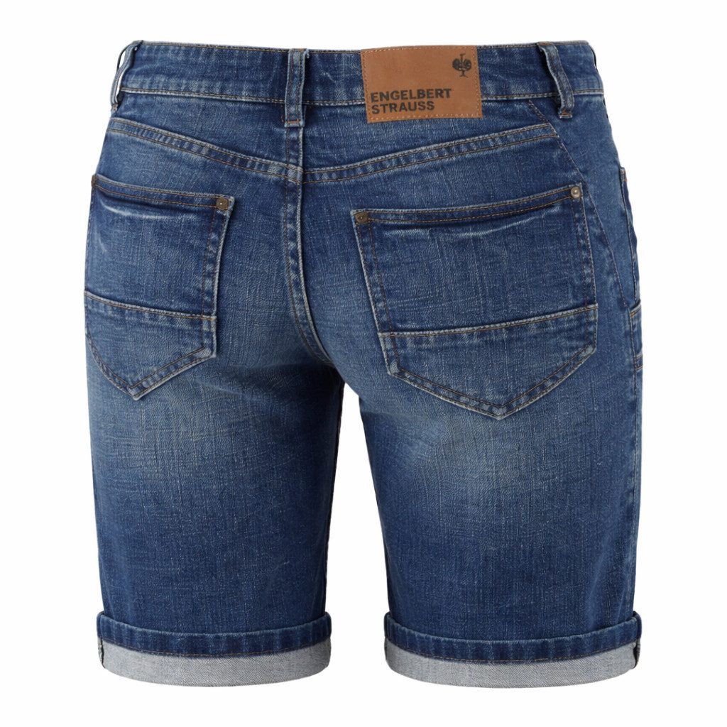 Engelbert Strauss Funktionsshorts Damen Jeansshorts stonewashed – e.s. 7-Pocket, Stretch