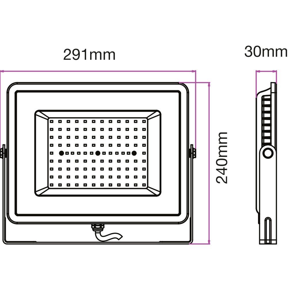 - (A Flutlichtstrahler W 168413 V-TAC G) LED-Außenstrahler Neutralweiß G LED EEK: 100 V-TAC VT-100