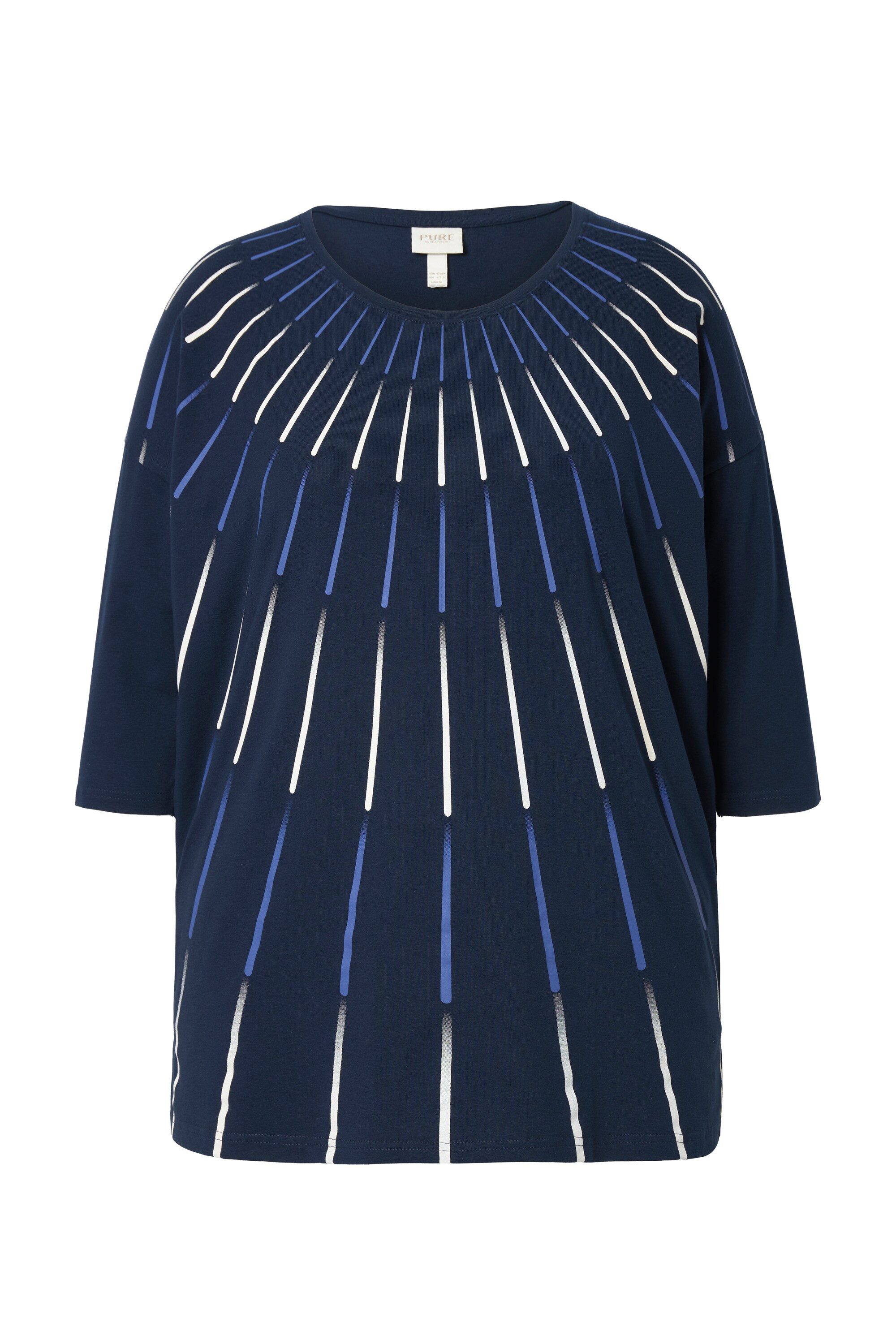Ulla Popken Longsleeve Shirt Oversized Rundhals günstig online kaufen