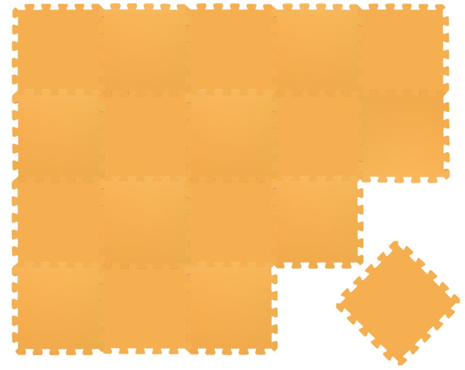 LittleTom Puzzlematte ab dem 1. Tag - 18 Teile Baby Spielmatte - 30 x 30 Kinder Krabbelmatte, (18-tlg), Spielunterlage für Babys und Kleinkinder - Kinderzimmer Puzzleteppich