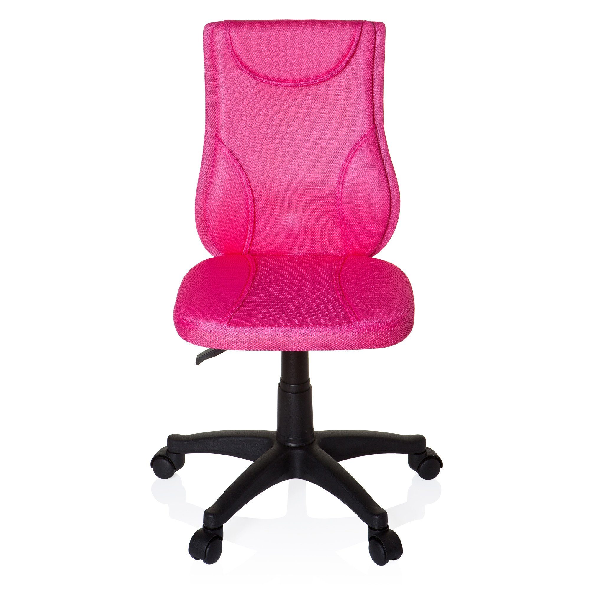 hjh OFFICE Drehstuhl Kinderdrehstuhl KIDDY BASE Stoff ohne Armlehnen (1 St), mitwachsend, ergonomisch Pink
