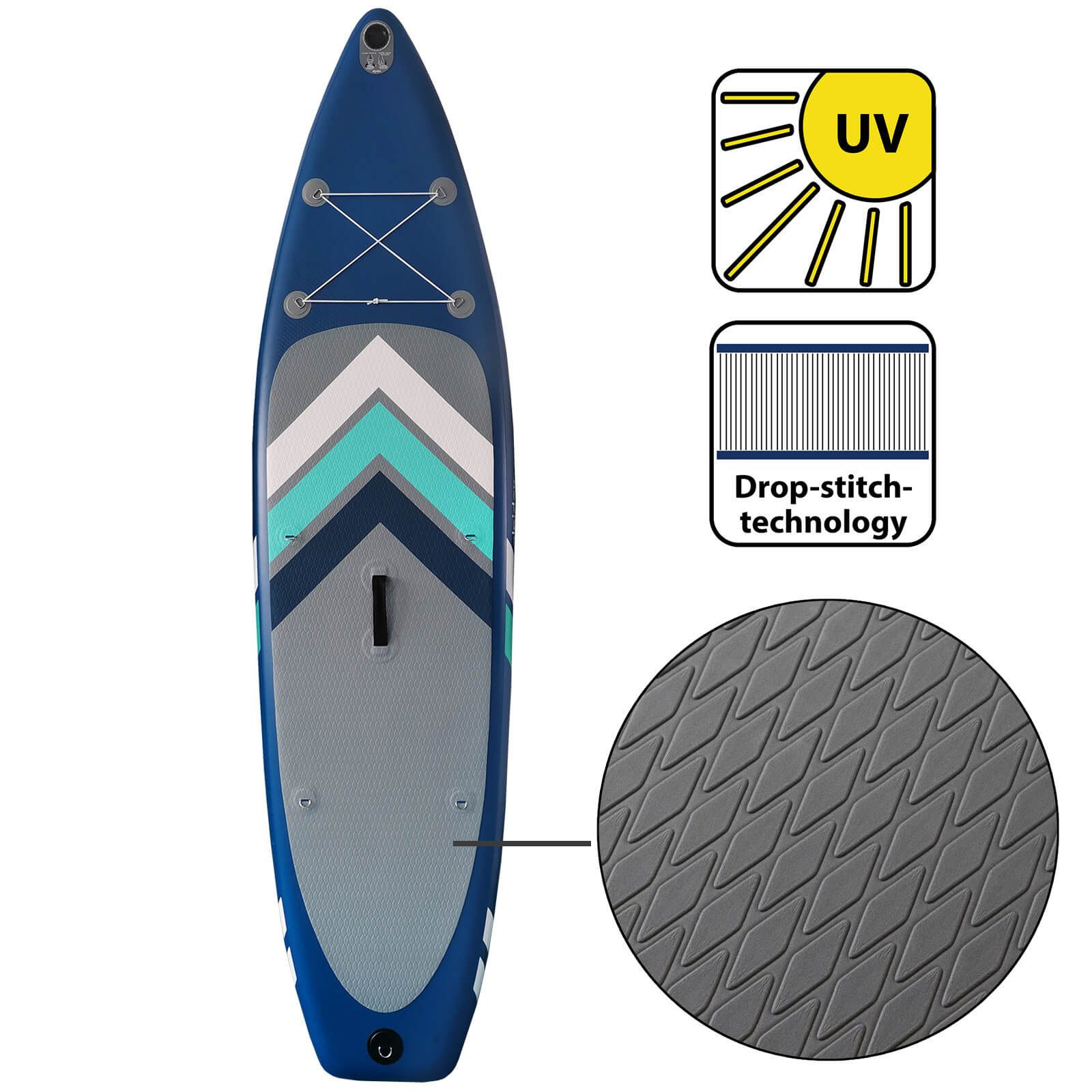 ALPIDEX SUP-Board ALPIDEX Stand Up Paddle SUP 305 cm Komplett Set - belastbar bis 150 kg