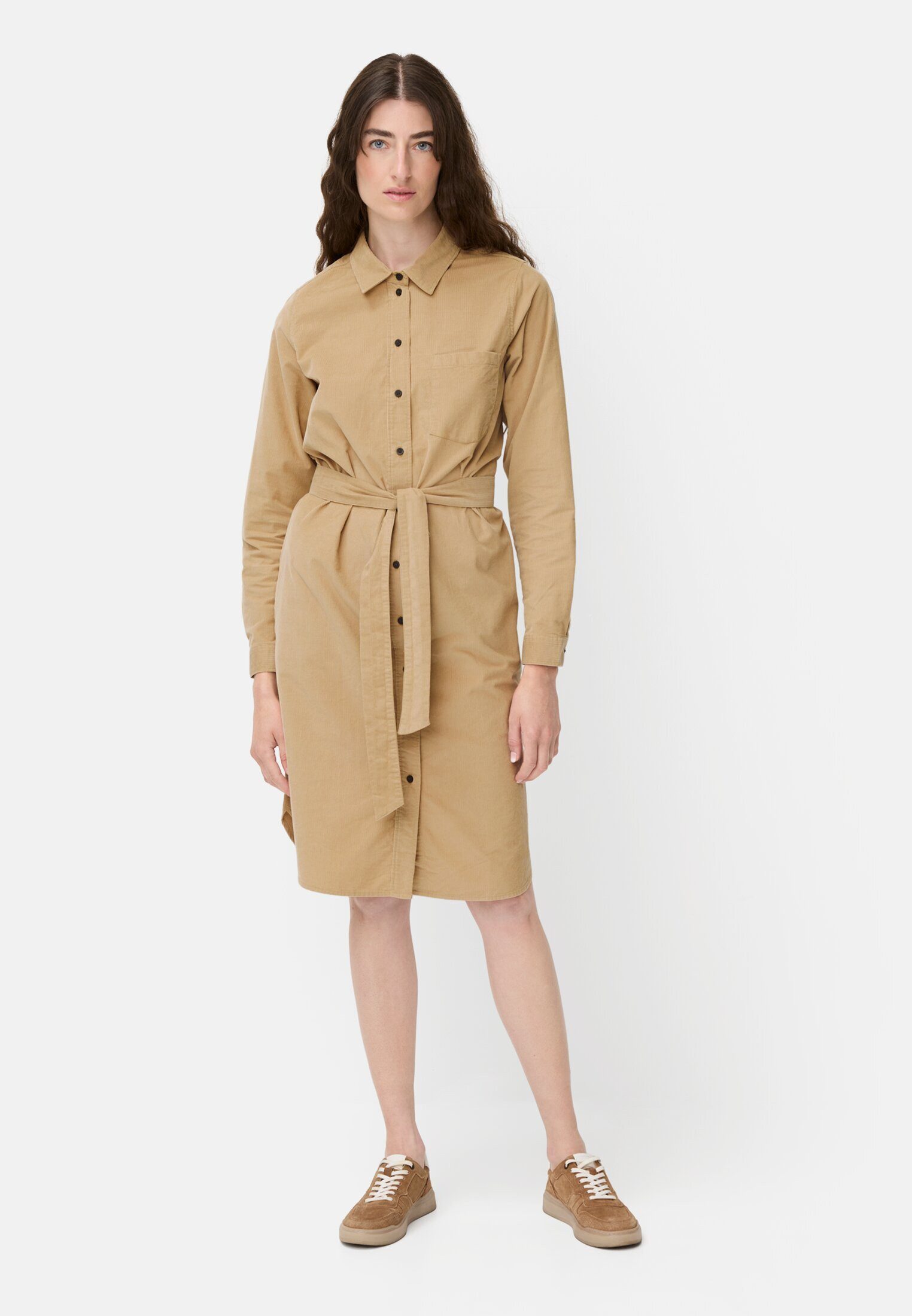 camel active Blusenkleid mit Taillengürtel Langarm Hemdblusenkragen (1-tlg) günstig online kaufen