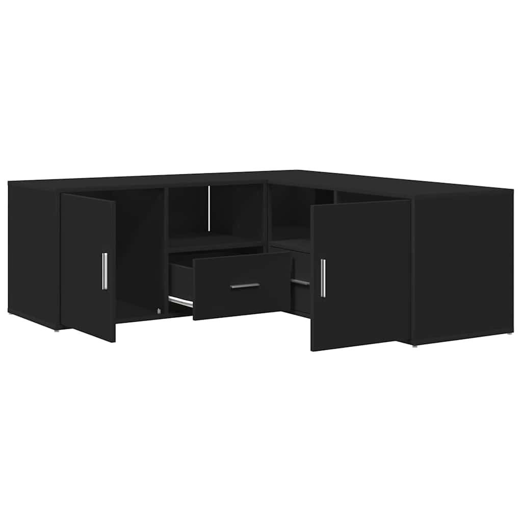 vidaXL Schuhschrank Eckregal Schwarz 200x40x45 cm günstig online kaufen