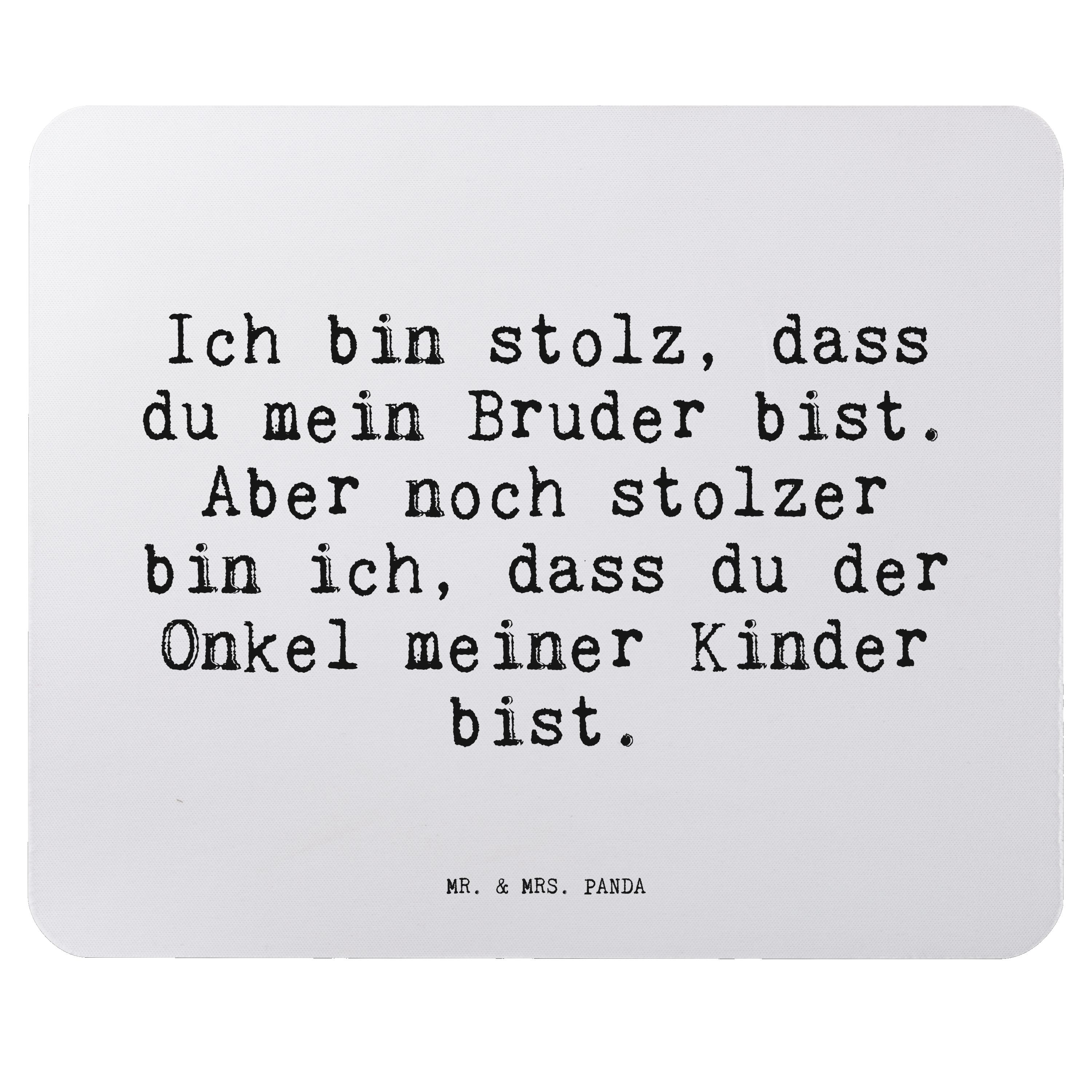 Mr. & Mrs. Panda Mauspad »Ich bin stolz, dass... Aquarellblau