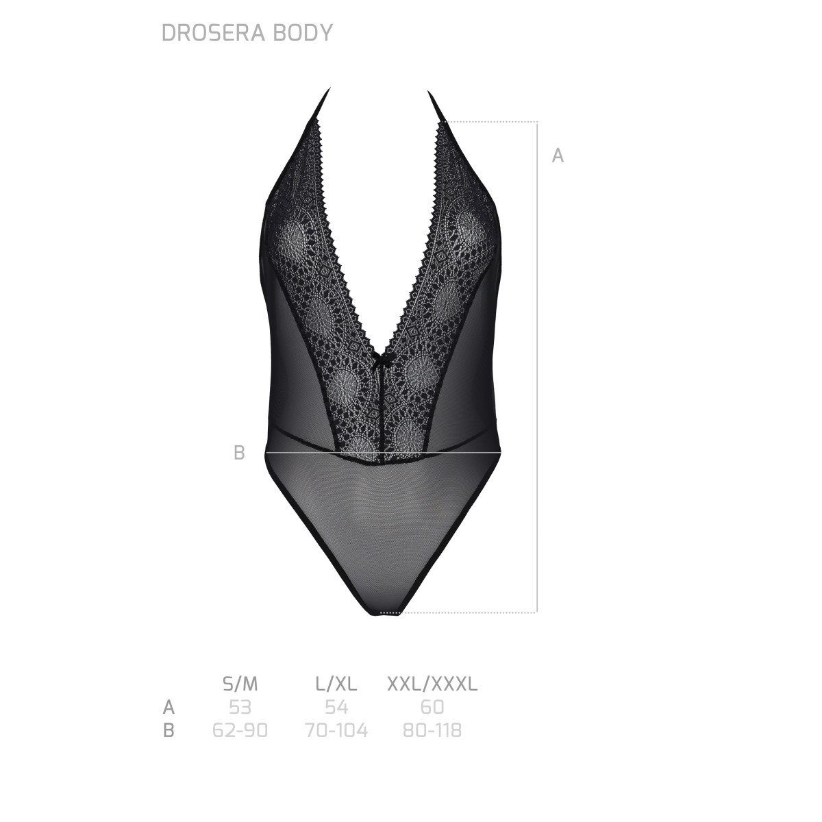 Body Eco Passion PE body (L/XL,S/M,XXL) Collection black ECO - Drosera