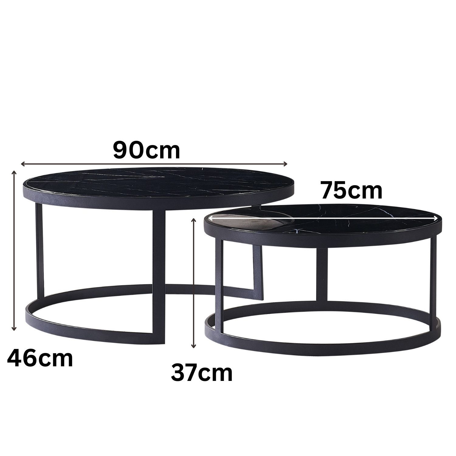 alesvelt Beistelltisch Set Couchtisch Set echtes günstig online kaufen