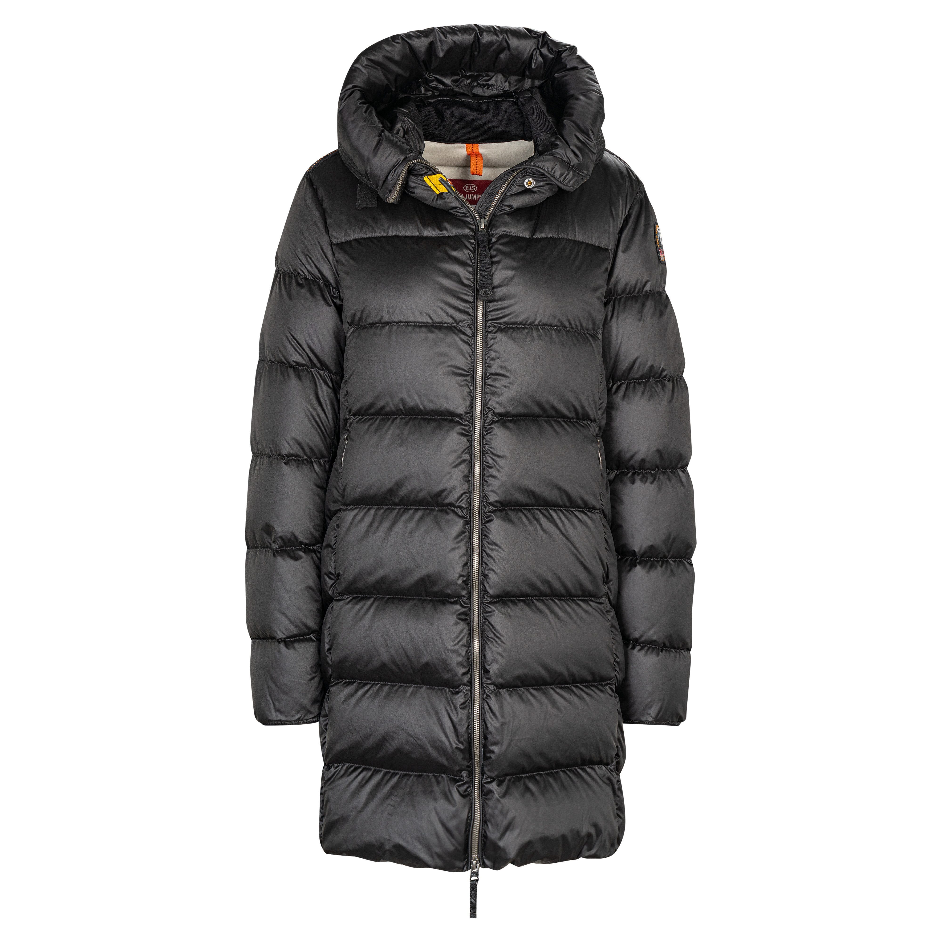 Parajumpers Daunenmantel Parajumpers PJS MARION Damen Daunenmantel mit Kapuze Slim Fit Schwarz
