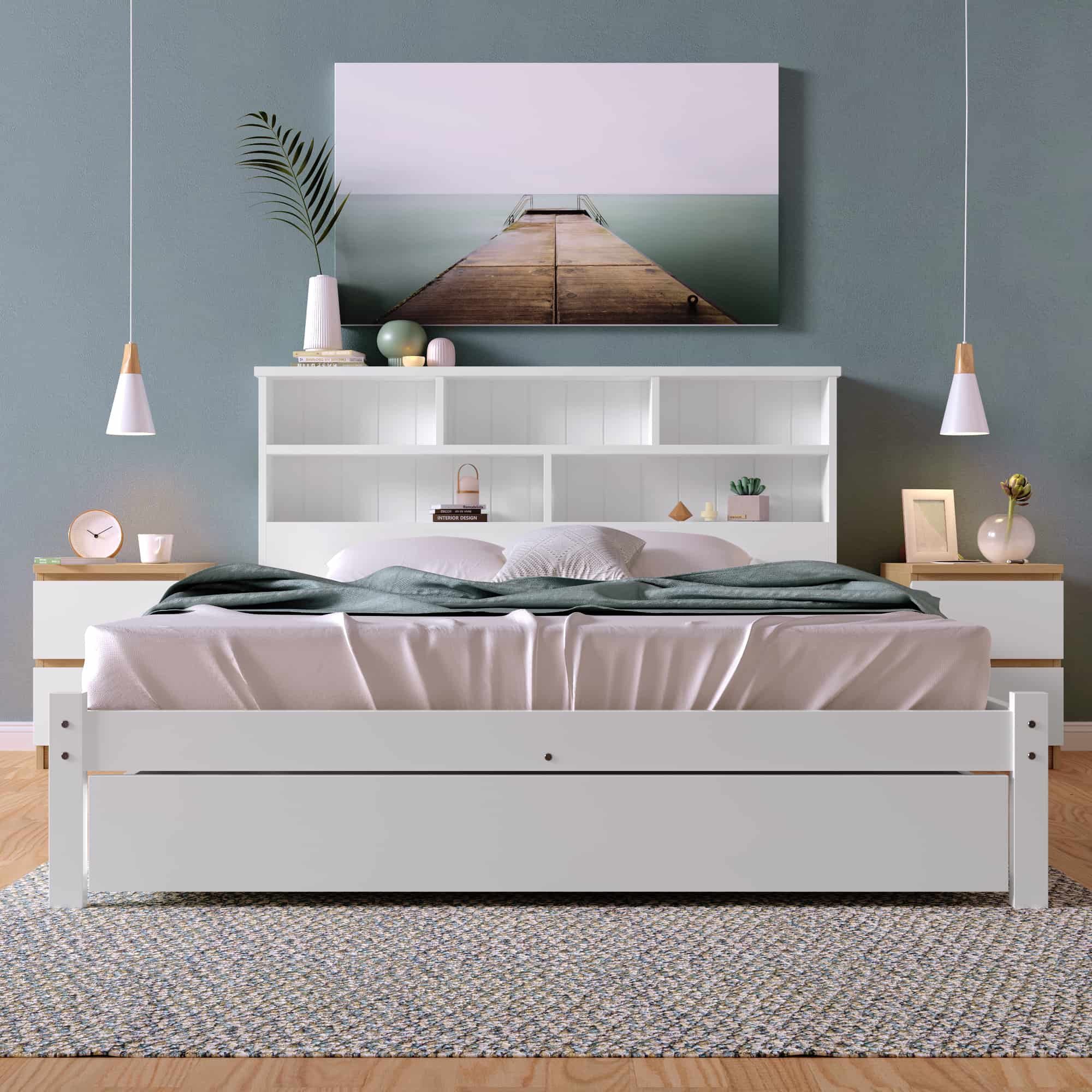 Yemaster Holzbett Massivholz Bett 90x200/140x200 cm günstig online kaufen