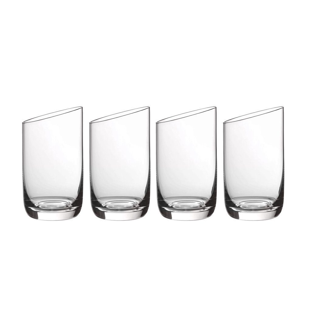 Villeroy & Boch Gläser-Set Wasserglas-Set, Glas NewMoon 4-teilig, ml, 225