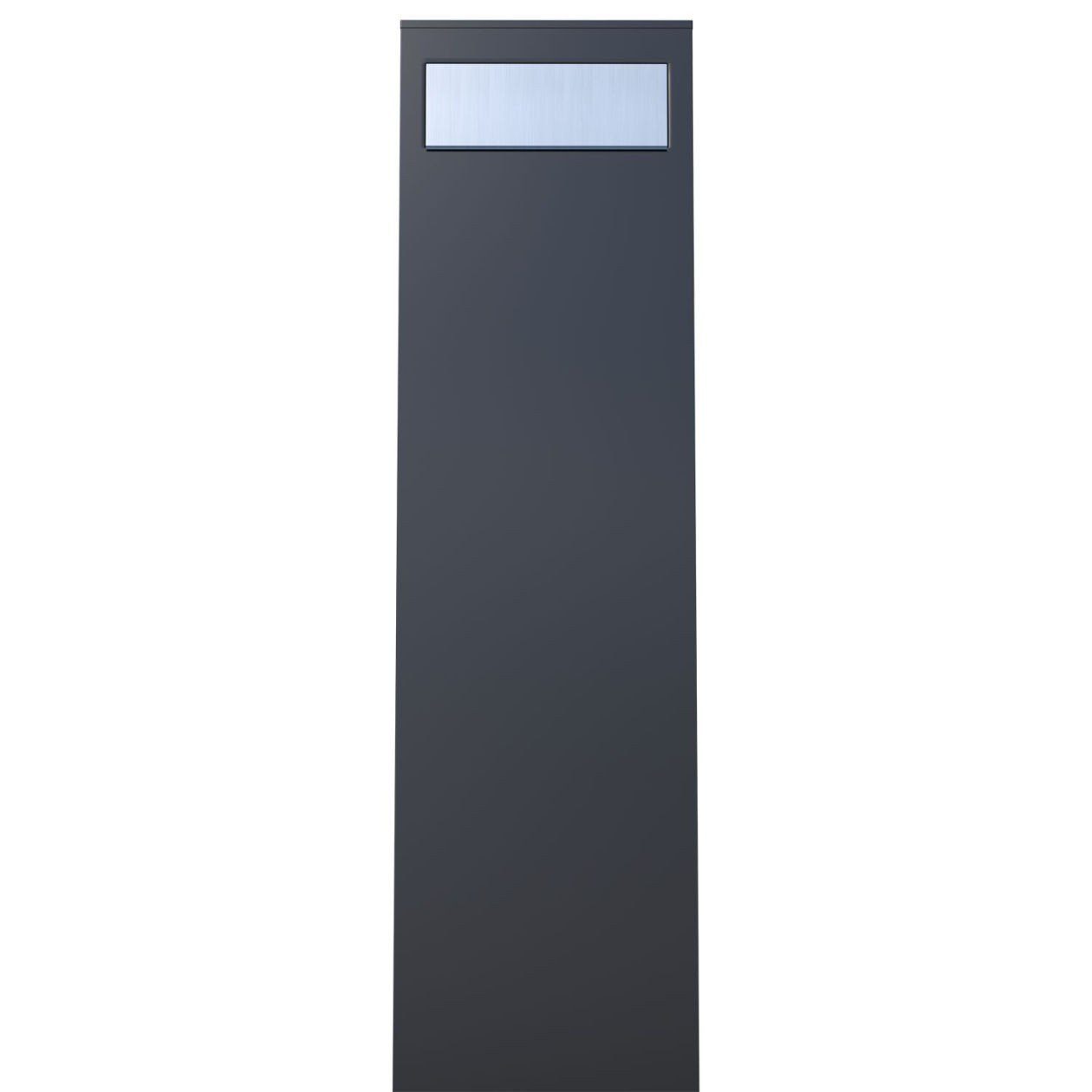 Schwarz Briefkasten Monolith Standbriefkasten Edelstahlkl mit Bravios