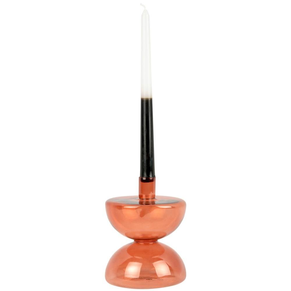 Present Time Glass Diabolo Orange Burned Kerzenhalter (Groß) Kerzenhalter