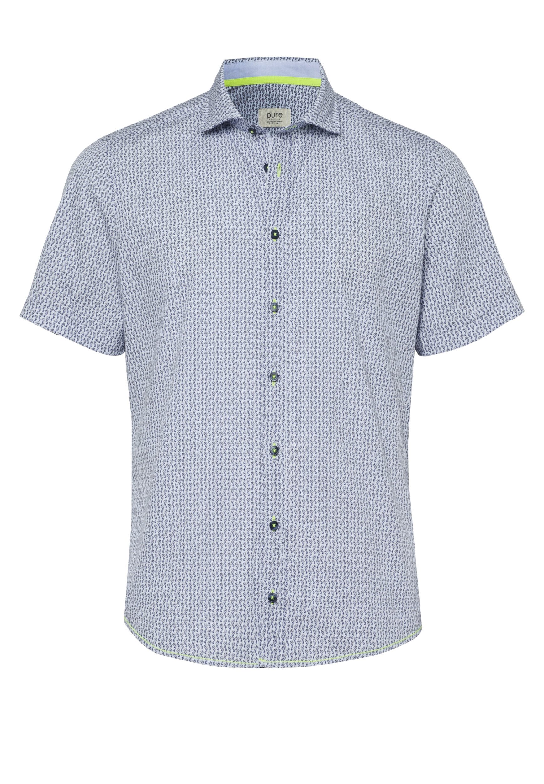 pure H.TICO Kurzarmhemd PURE- Casual Hemd Halbarm