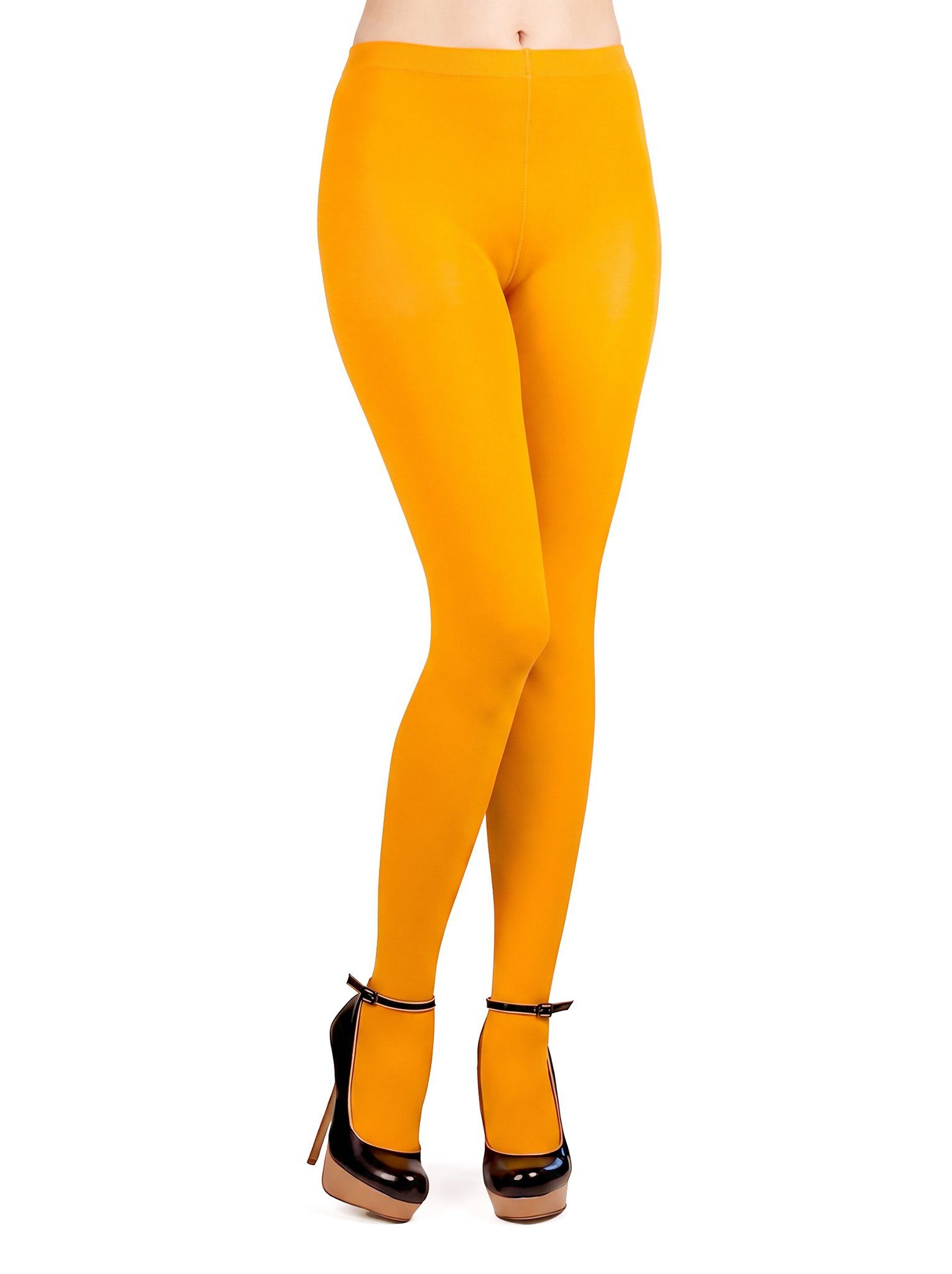 thetru Strumpfhose Blickdichte Strumpfhose orange (1 St) Einfarbige Strumpfhose als Basic für unterschiedliche Kostüme