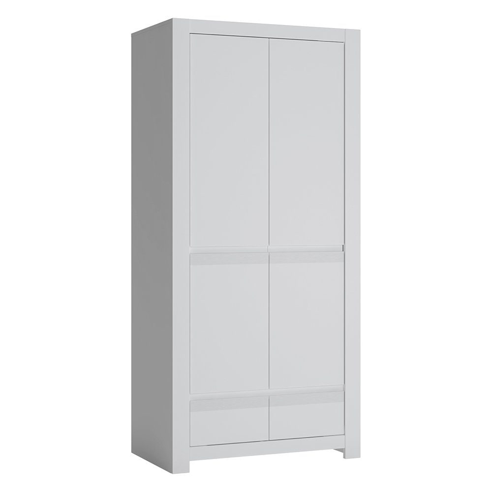 Lomadox Kleiderschrank NAVA-129 Drehtürenschrank, Kleiderstange, Schlafzimmer, weiß, 92x198,6x58,2 cm. Reduzierter Preis € 556,27. Unverbindliche Preisempfehlung € 801,99