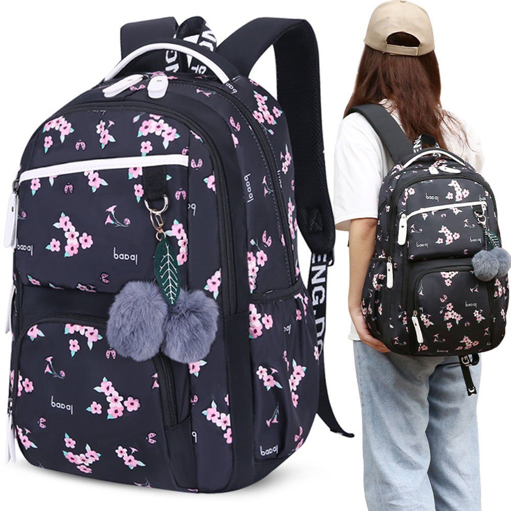 Housruse Schulrucksack »Mädchen Rucksack Blumen Schulrucksack Daypack Damen  Teenager Reise Schultasche Laptop Backpack für Mädchen Schule« online  kaufen | OTTO