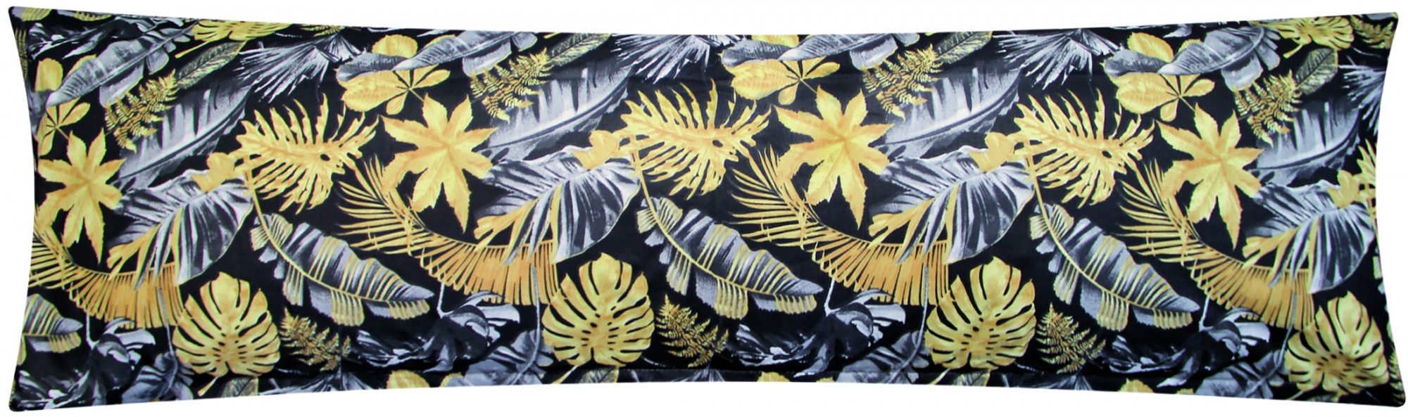 Heubergshop Seitenschläferkissenbezug, (1 Stück), 40x145cm Tropische Blätter Geblümt 100% Baumwolle Bezug (Z-002/4)