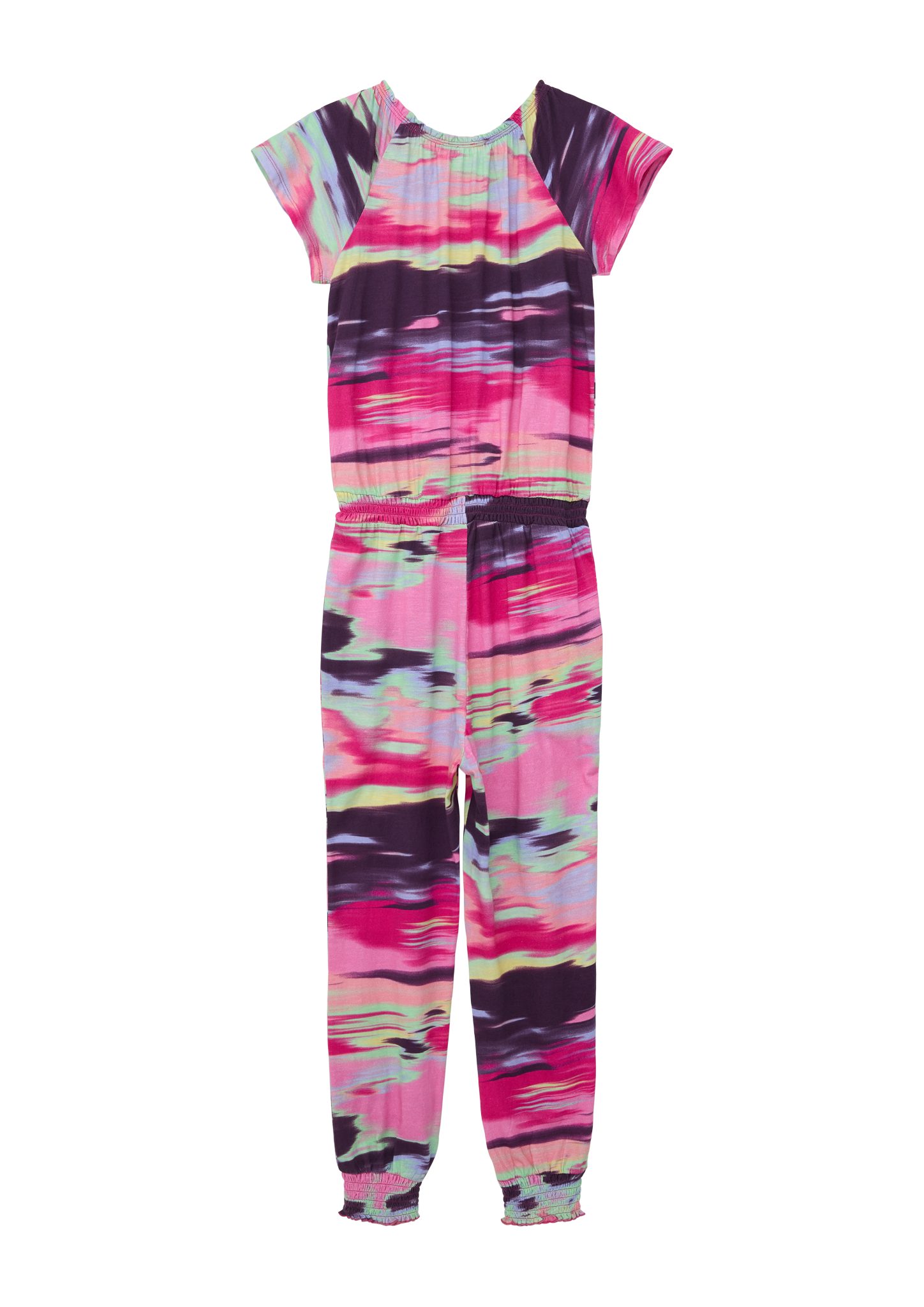 s.Oliver Overall Overall mit abstraktem Print Smok-Detail