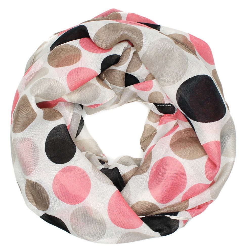 Loop Bunter Loopschal Gepunktet für Damen Schlauchschal in Polka Dots
